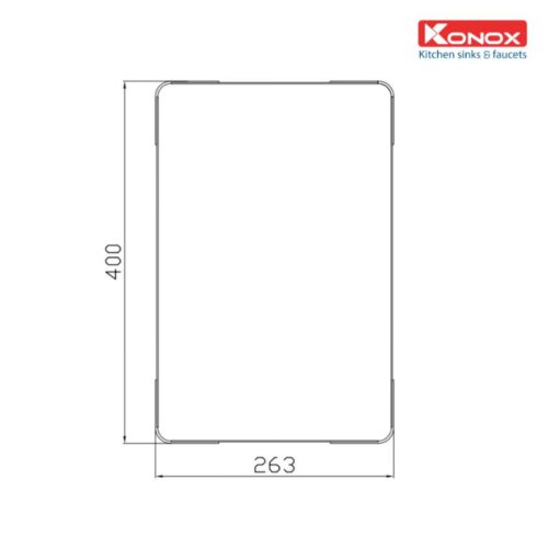 Kích thước thớt inox Konox Cutting Board CB03