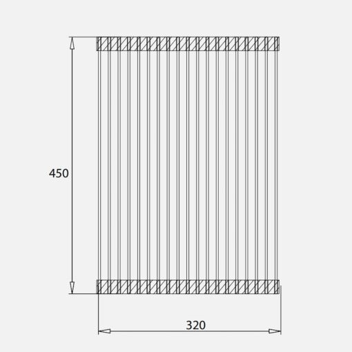 Kích thước giá để đồ inox Kluger KRM-02