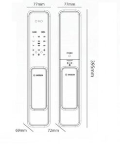 Kích thước khóa cửa thông minh Bosch EL600VF EU Gray
