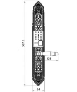 Kích thước khóa thông minh Avolock AC-998F-G