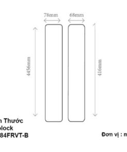 Kích thước khóa thông minh Avolock AL-84FRVT-B