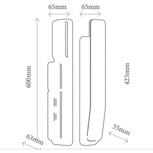 Kích thước khóa thông minh Avolock AL-88TRV-B