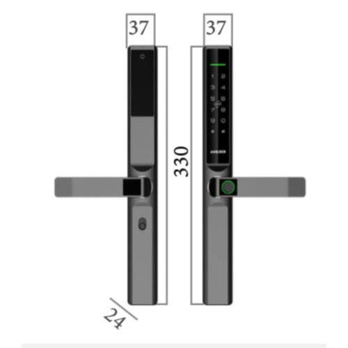 Kích thước khóa thông minh Avolock AN-393-B