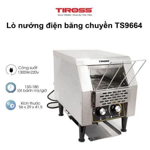 Lò nướng điện băng chuyền Tiross TS9664 6 Kích thước lò nướng điện băng chuyền Tiross TS9664