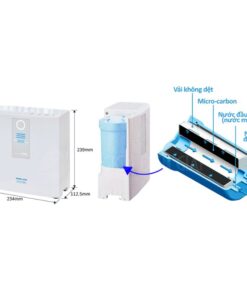 Kích thước lõi lọc máy lọc nước điện giải ion kiềm Trimion Hyper