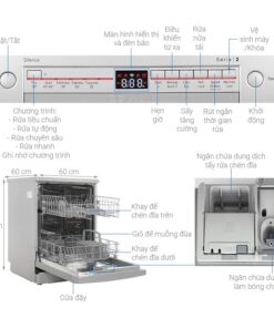 Kích thước máy rửa bát độc lập Bosch SMS2ITI41G
