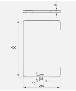Kích thước thớt inox Kluger KCB-121FB