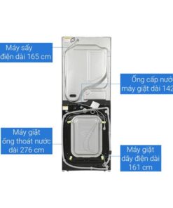 Mặt sau tháp giặt sấy LG WT2517NHEG ABGPEVN