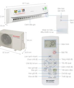 Thông số điều hoà Sharp 1 chiều Inverter AH-X18ZEW