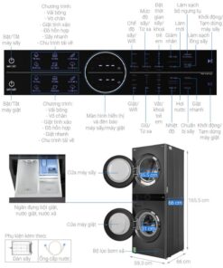 Thông số kỹ thuật tháp giặt sấy LG WT1410NHB APBPEVN