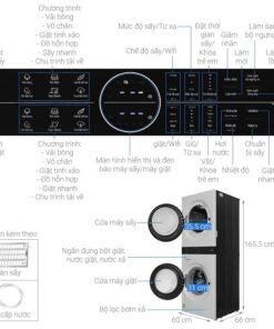 Thông số kỹ thuật tháp giặt sấy LG WT1410NHE ABBPEVN