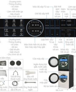 Thông số kỹ thuật tháp giặt sấy LG WT2517NHEG ABGPEVN