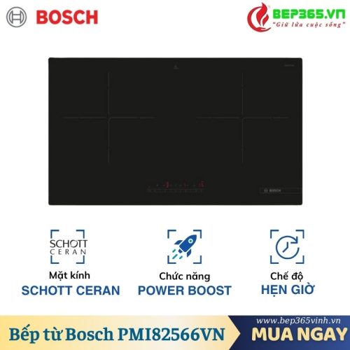 Bếp từ đôi Bosch PMI82566VN lắp âm