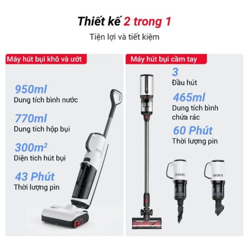 Máy hút bụi lau nhà Roborock Dyad Pro Combo 5 Ảnh máy hút bụi lau nhà Roborock Dyad Pro Combo