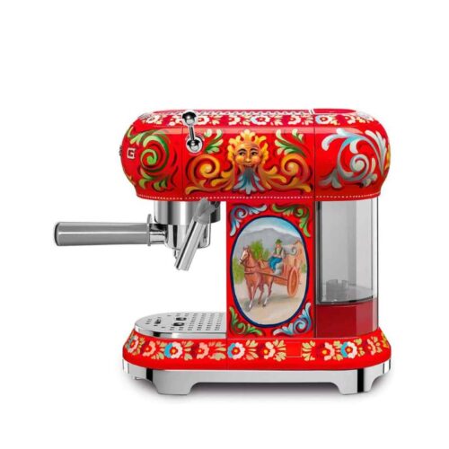 Ảnh máy pha cafe Smeg & Dolce&Gabbana ECF01DGEU Sicily tình yêu của tôi