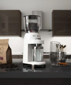 Ảnh máy xay cafe Smeg CGF01WHEU White