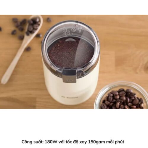 Ảnh thực tế máy xay cafe cầm tay Bosch TSM6A017C Màu Kem