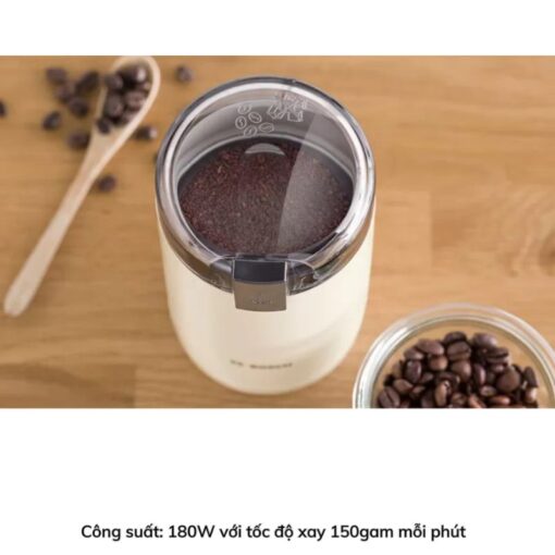 Ảnh thực tế máy xay cafe cầm tay Bosch TSM6A017C Màu Kem