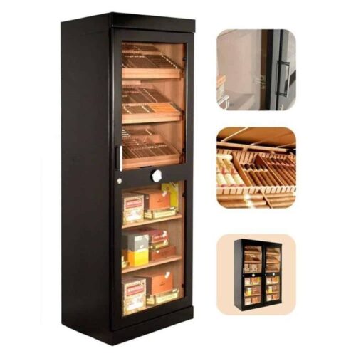 Ảnh tủ bảo quản Cigar điện tử Adorini Roma 325 Màu Đen