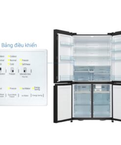 Bảng điều khiển tủ lạnh 4 cánh Inverter 569 lít Hitachi WB640PGV1 GCK