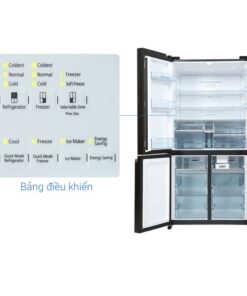 Bảng điều khiển tủ lạnh 4 cánh Inverter 569 lít Hitachi WB640PGV1 GMG