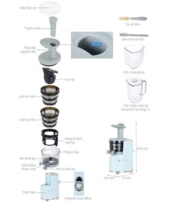 Chi tiết máy ép chậm Hafele Smeg SJF01PBEU 535.43.628