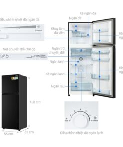 Chi tiết tủ lạnh 2 cánh 240 lít Hitachi HRTN5255