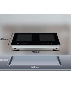 Kích thước bếp từ đôi Lorca LCI 899 Pro lắp âm