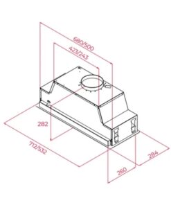 Kích thước máy hút mùi âm tủ Teka MAESTRO GFL 77760 EOS IX 113100008