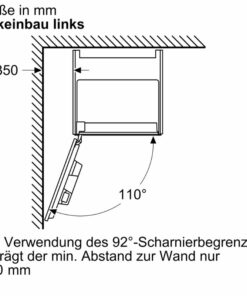 Kích thước máy pha cafe Bosch CTL9181D0 Series 8 âm tủ