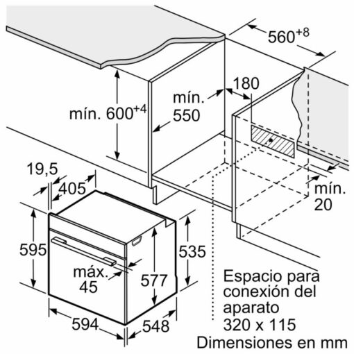 Lắp đặt lò nướng âm tủ 71L Bosch HBG7241B1