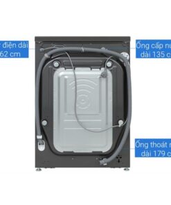 Mặt sau máy giặt sấy LG giặt 11 kg - sấy 7 kg FV1411D4B