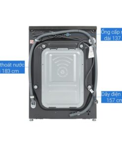 Mặt sau máy giặt sấy LG giặt 11 kg - sấy 7 kg FV1411H3BA