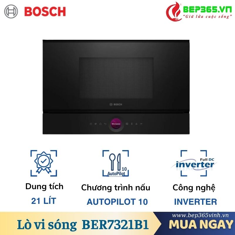 Lò vi sóng Bosch BER7321B1 lắp âm 3 Lò vi sóng Bosch BER7321B1 lắp âm