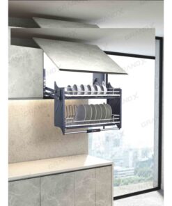 Ảnh giá bát đĩa nâng hạ nan Oval SUS304 Grandx XL.80M2
