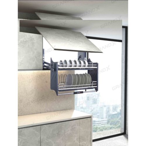 Giá bát đĩa nâng hạ nan Oval SUS304 Grandx XL.90M2 5 Ảnh giá bát đĩa nâng hạ nan Oval SUS304 Grandx XL.90M2