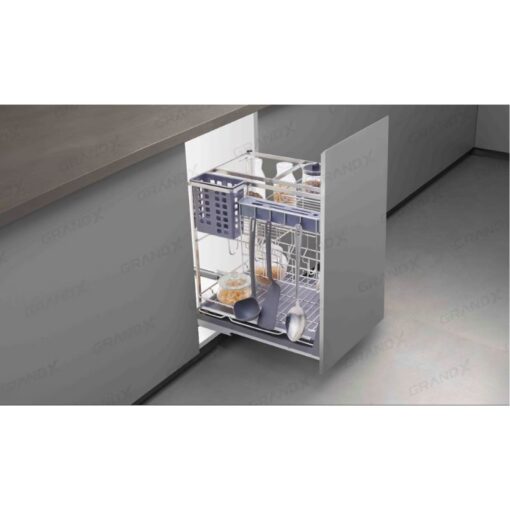 Ảnh giá đựng chai lọ gia vị dao thớt nan dẹt GrandX XK.30S