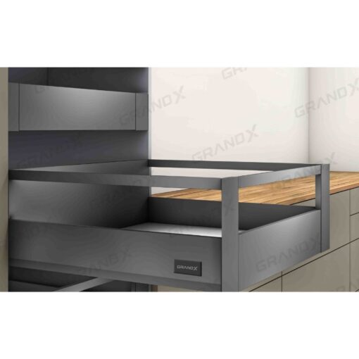 Ảnh ray hộp Tandembox mở toàn phần giảm chấn cao cấp GrandX XT.450H