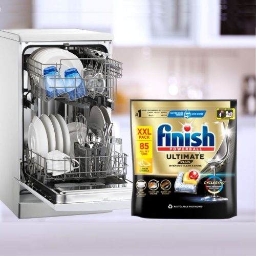 Viên rửa bát Finish Ultimate Plus túi 85 viên 5 anh vien rua bat finish ultimate plus tui 85 vien