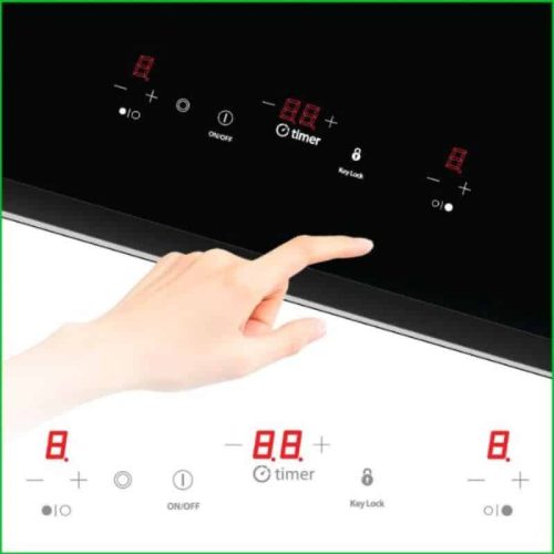 Bảng điều khiển bếp từ kết hợp hồng ngoại Tomate TOM 02IH‐G7