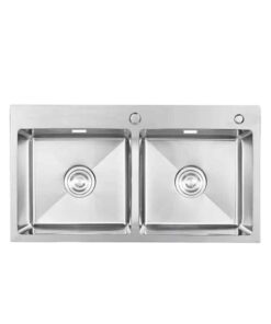 Chậu rửa bát inox 2 hố Faster FS 7843HMS