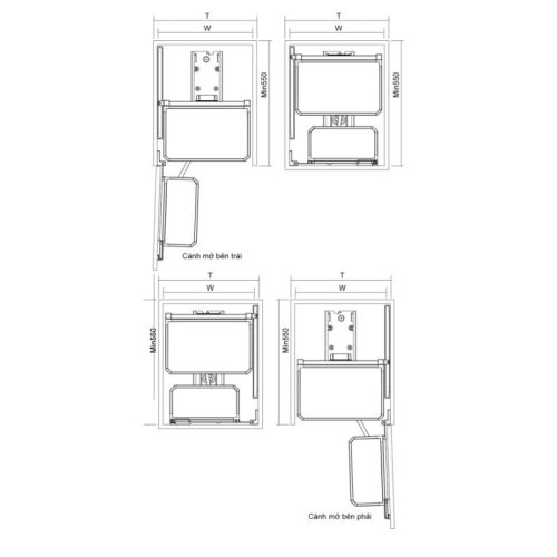Tủ đồ khô cánh mở Grandx Titanium XPR.450T 5 Chi tiết tủ đồ khô cánh mở Grandx Titanium XPR.450T