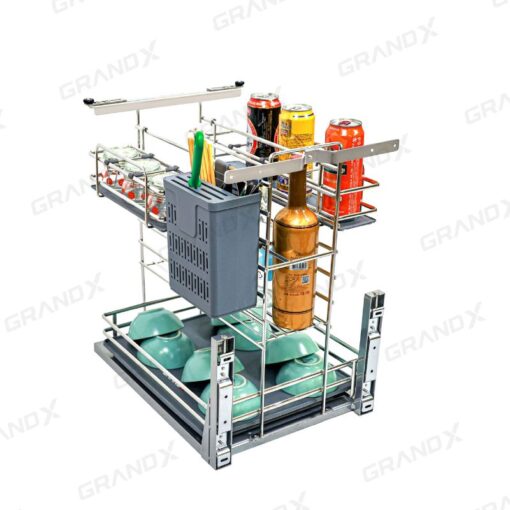 Giá dao thớt gia vị nan oval GrandX XK.40M