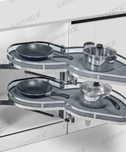 Kệ góc liên hoàn hình lá Grandx XM.420SR (Phải)