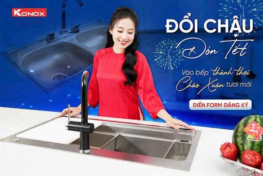 Đổi chậu Konox đón Tết cùng Bếp 365 Vinh