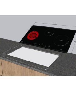 Kích thước bếp từ kết hợp hồng ngoại Tomate TOM 03IR
