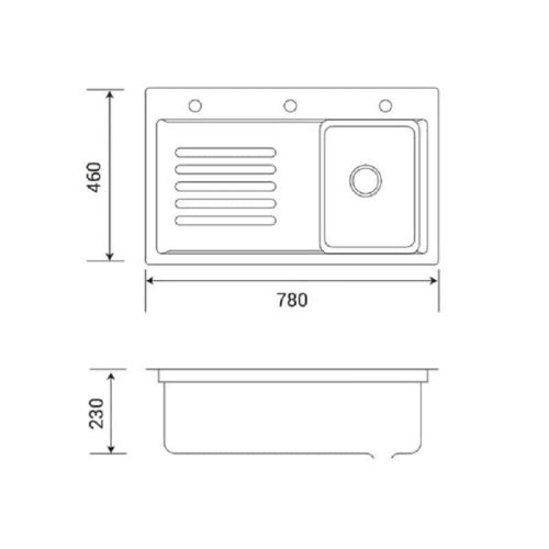 kich thuoc chau rua bat henry hr c7846ih black