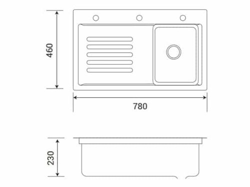 kich thuoc chau rua bat henry hr c7846ih grey