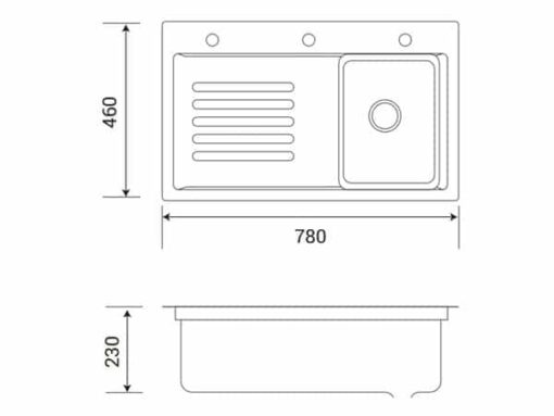 Chậu rửa bát Henry HR-C7846IH Grey - Ảnh 2