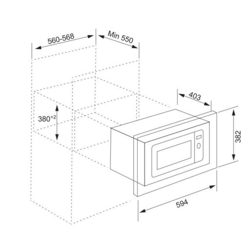Lò vi sóng kết hợp nướng Tomate TOM MW‐225 - Ảnh 4